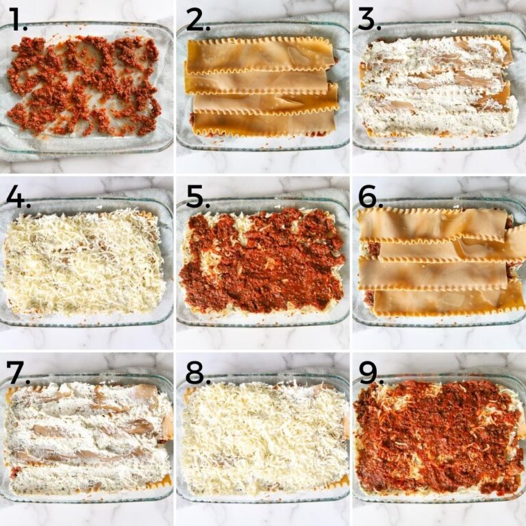 what order lasagna ingredients