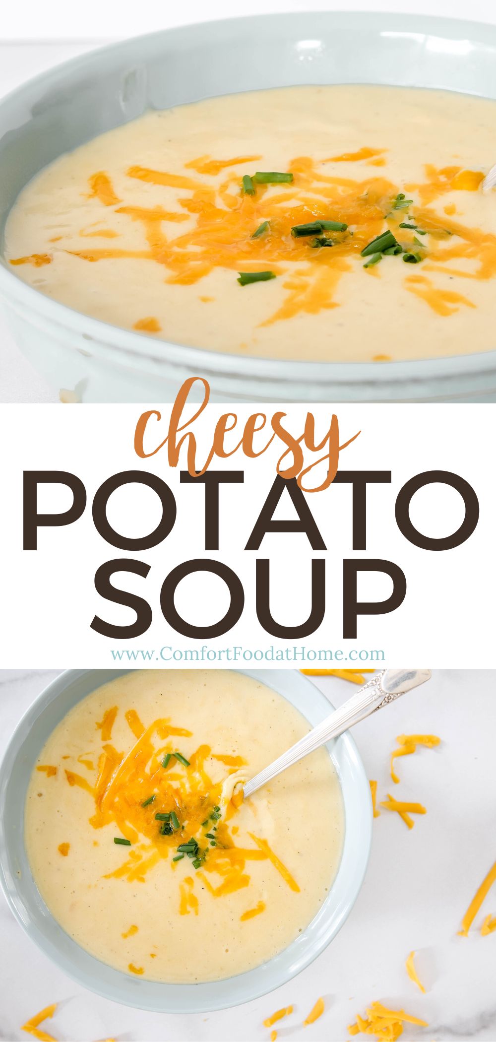 Creamy Cheesy Potato Soup - Comfort Food at Home