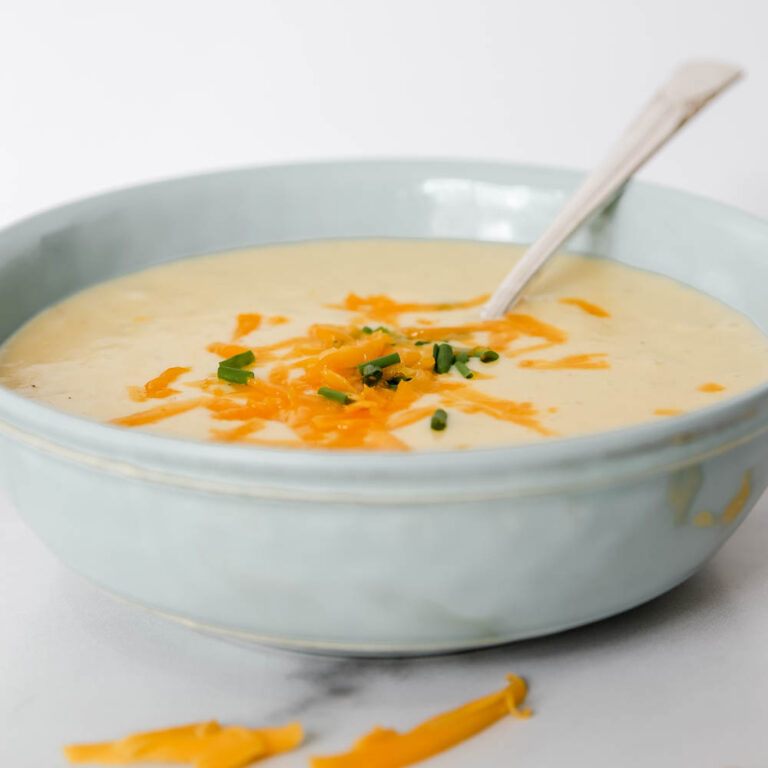creamy potato and cheese soup