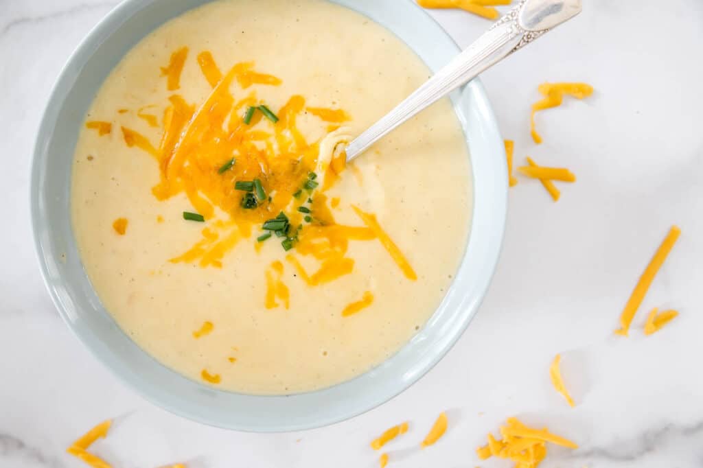 Creamy Cheesy Potato Soup - Comfort Food at Home