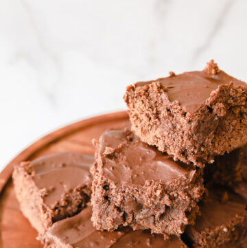 Homemade Fudge Brownies with Frosting