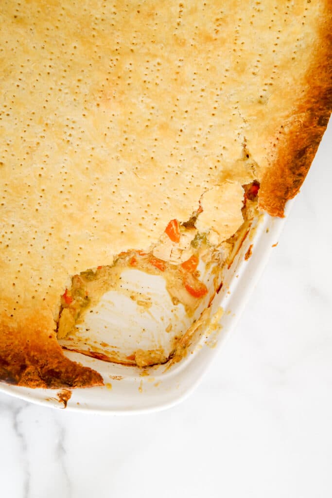 chicken pot pie.