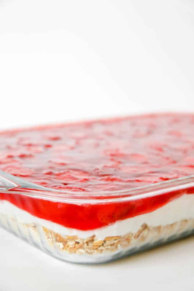 Strawberry Pretzel Salad with Cream Cheese