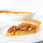 Pecan Pie on a white plate