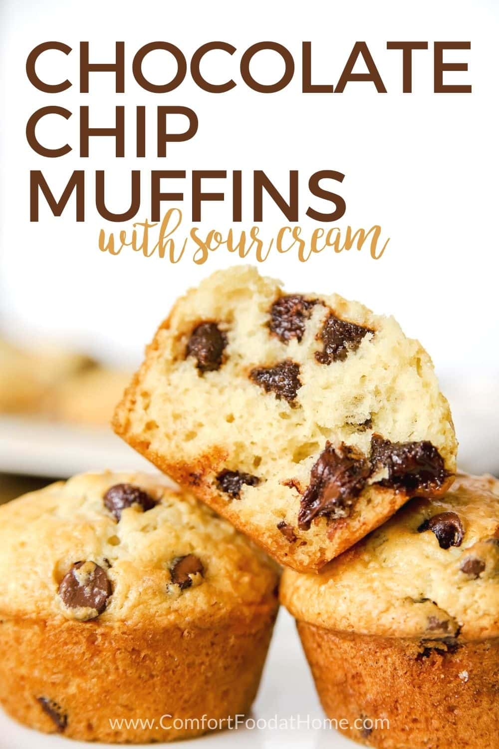 Chocolate Chip Muffins with Sour Cream