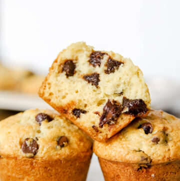Chocolate Chip Muffins with Sour Cream
