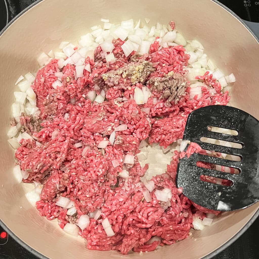 Browning meat for chili recipe