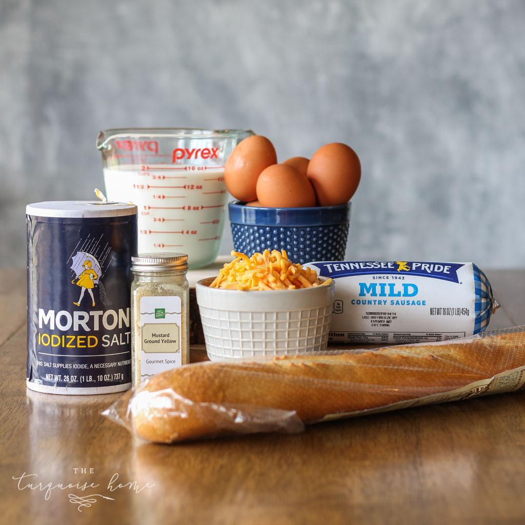ingredients for easy breakfast casserole