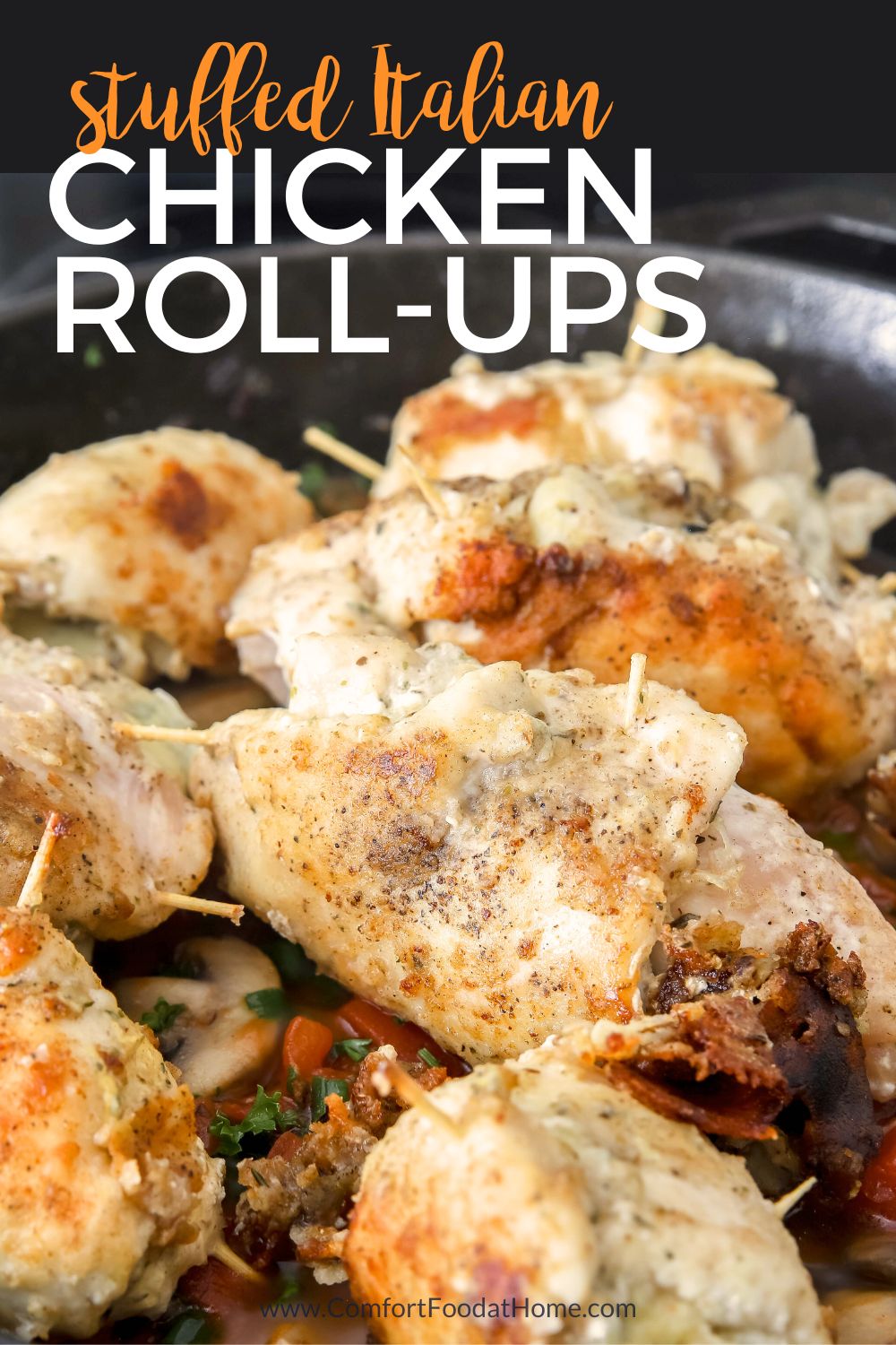 Stuffed Italian Chicken Roll-Ups Recipe