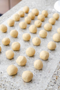 pre-chocolate peanut butter balls