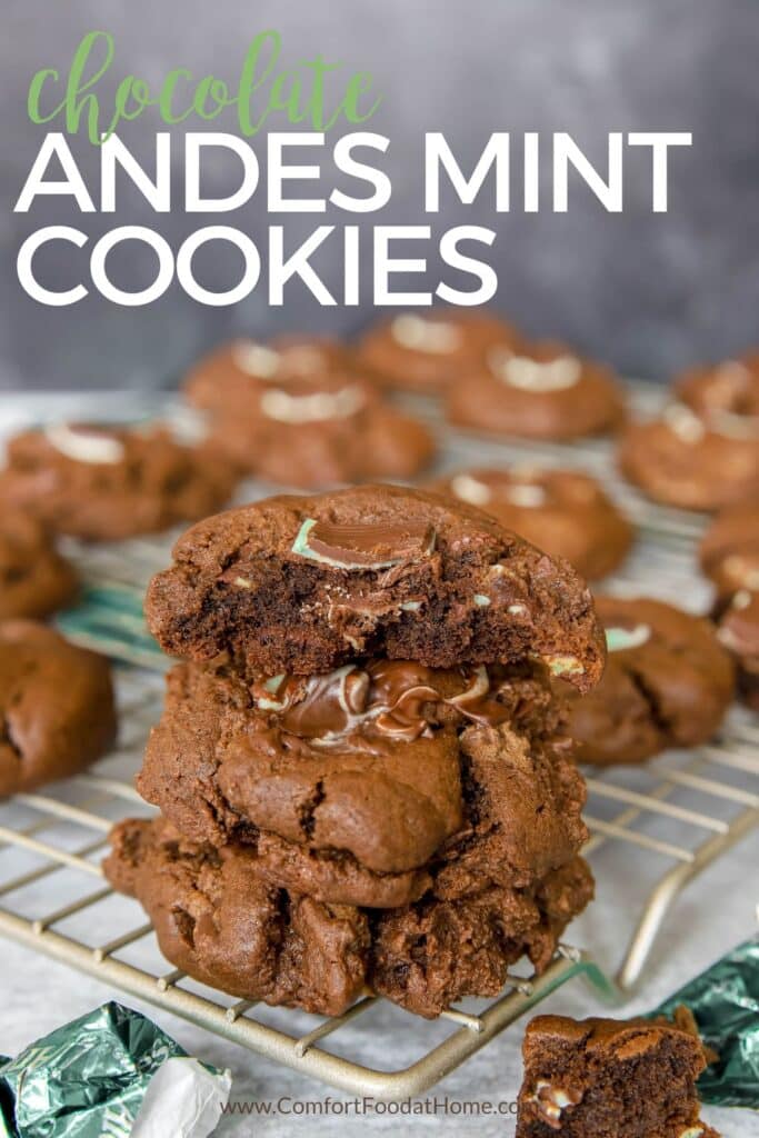 Chocolate Andes Mint Cookies Comfort Food At Home   Andes Mint Chocolate Chip Cookies 683x1024 