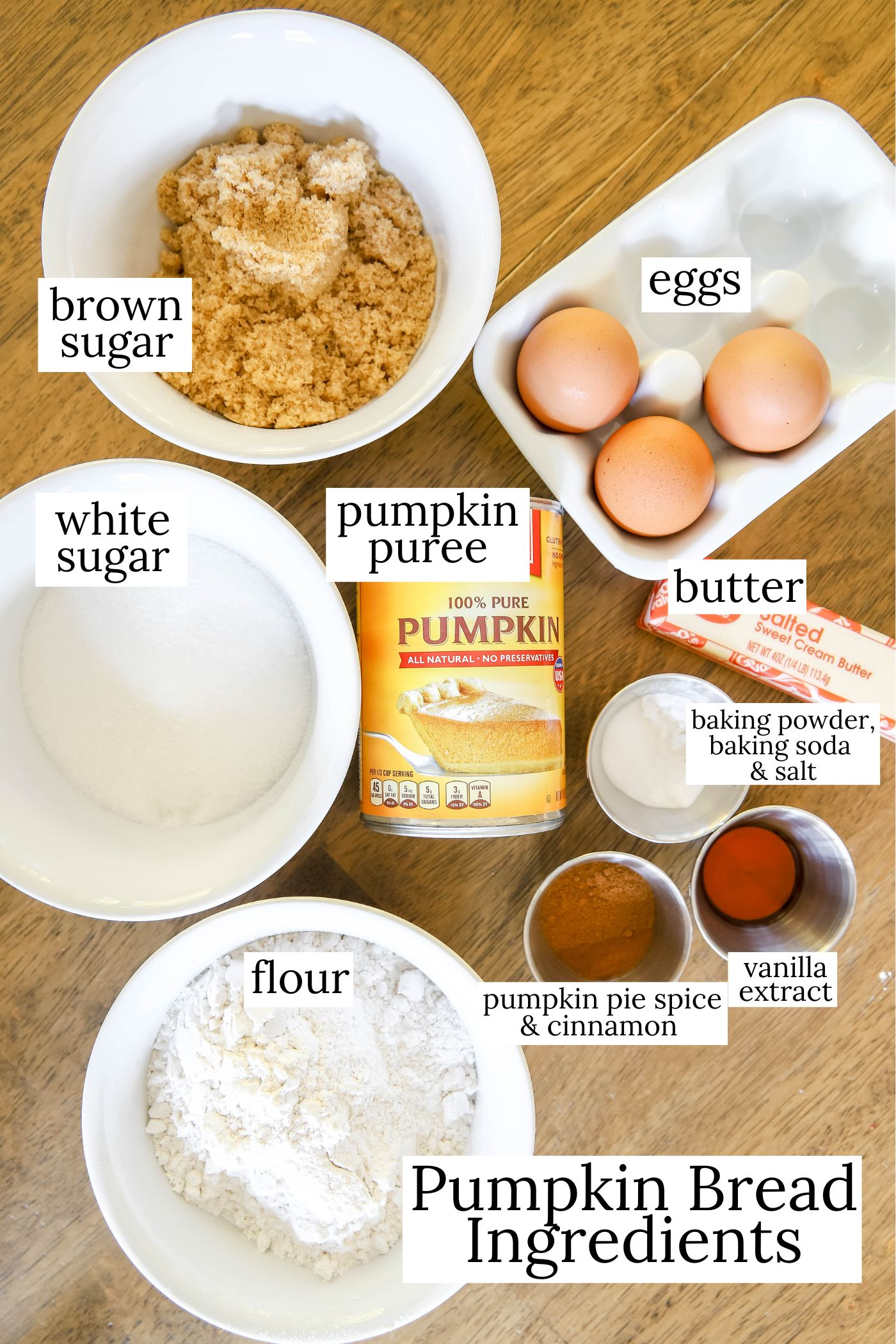 Pumpkin Bread Ingredients
