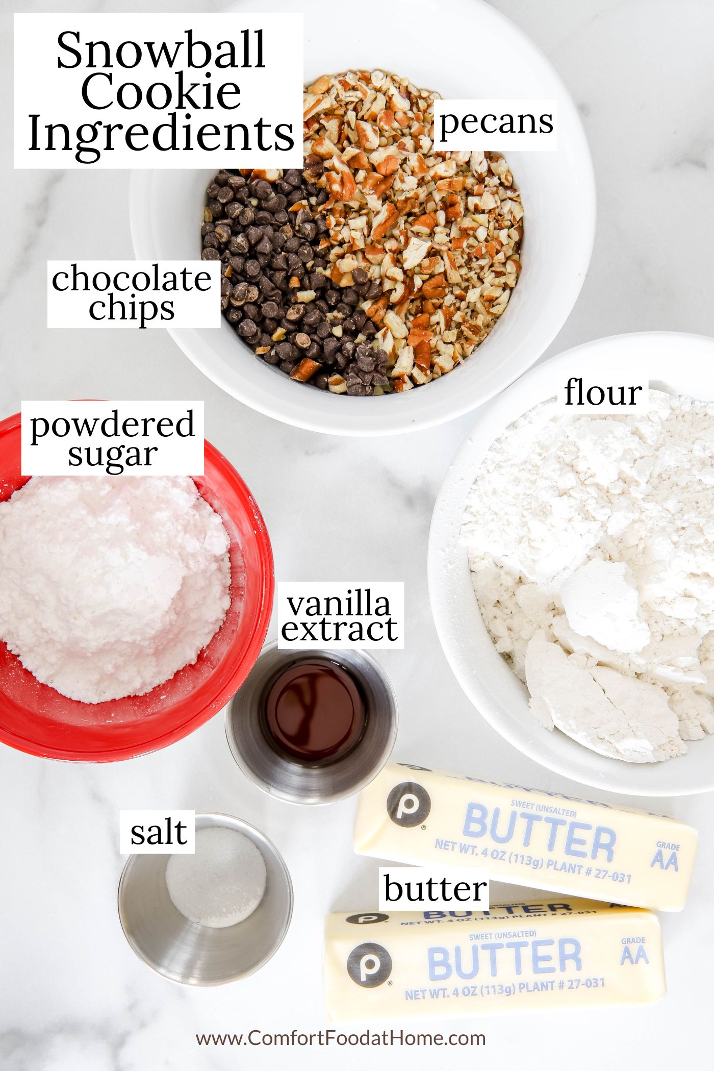 snowball cookie ingredients