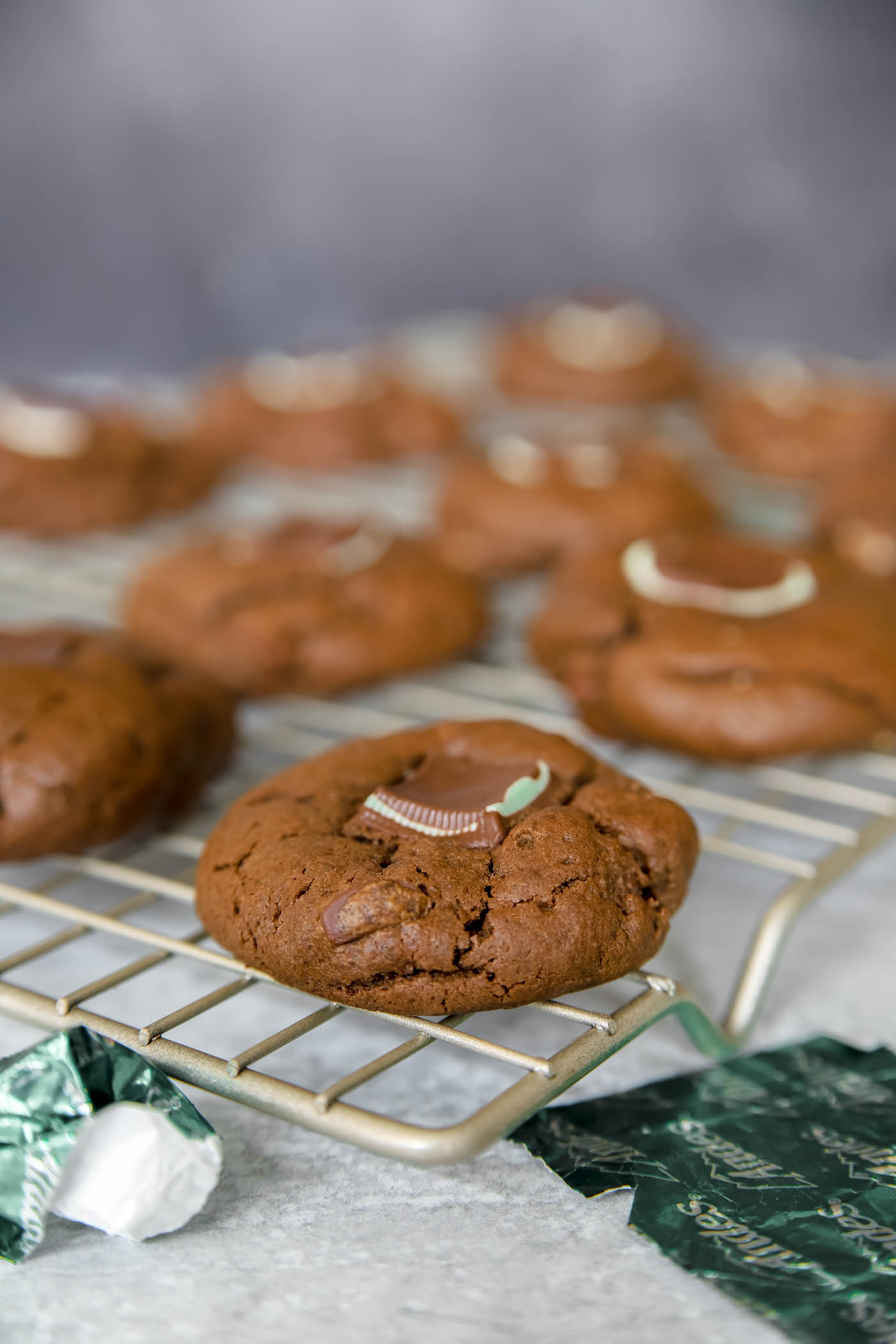 Chocolate Andes Mint Cookies