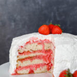 old-fashioned strawberry layered cake