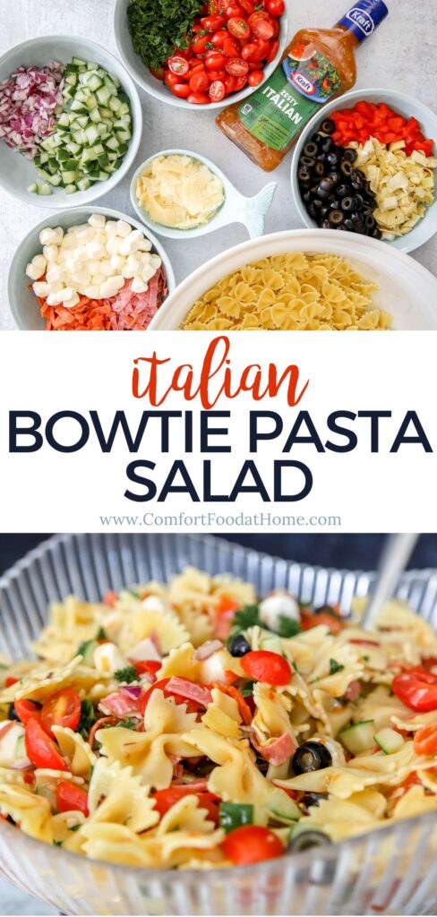 Italian bowtie pasta salad recipe.