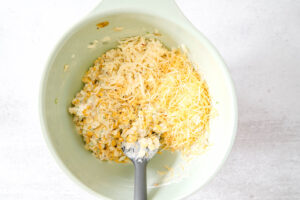 cheese in hot corn dip