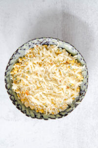 corn dip in an oven-safe bowl