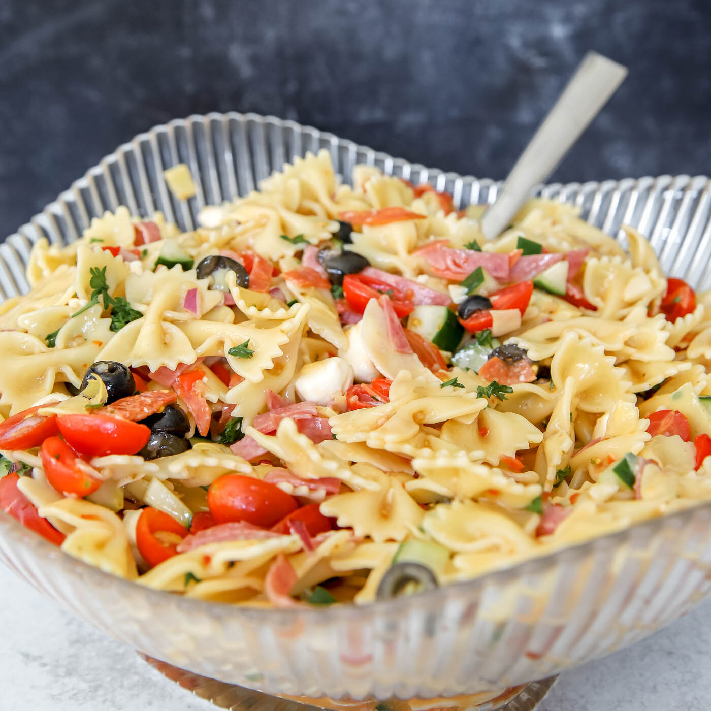 italian bowtie pasta salad.