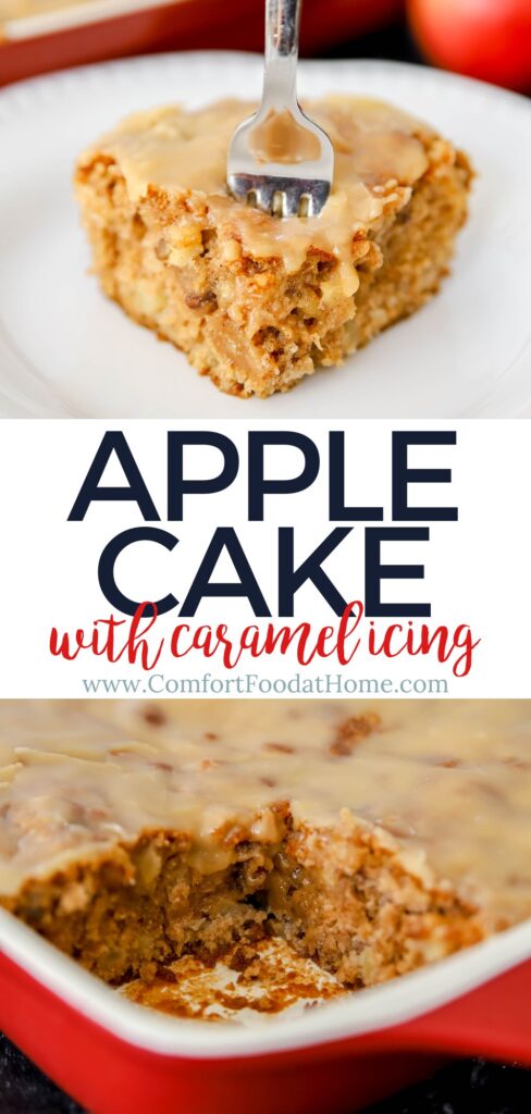apple cake recipe with caramel icing