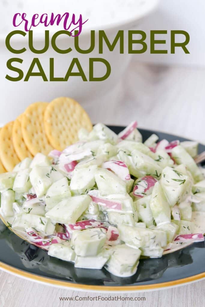 Creamy Cucumber Salad Recipe - Comfort Food at Home