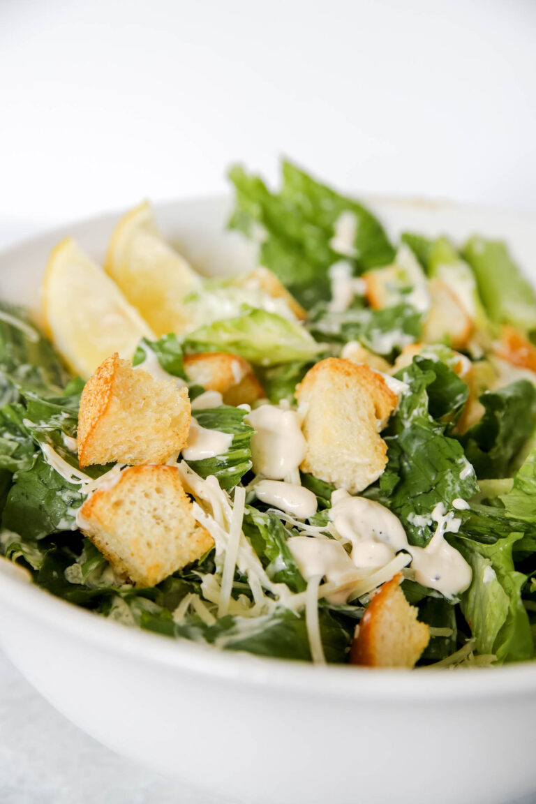 Caesar Salad Recipe with Homemade Dressing