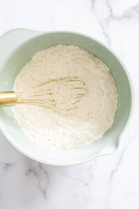 dry ingredients for strawberry cheesecake cookies