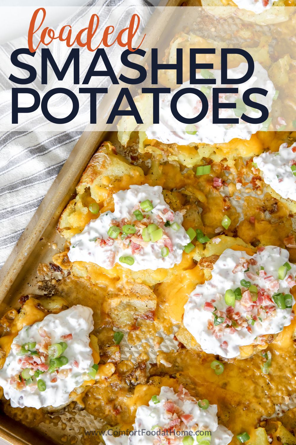 loaded smashed potatoes