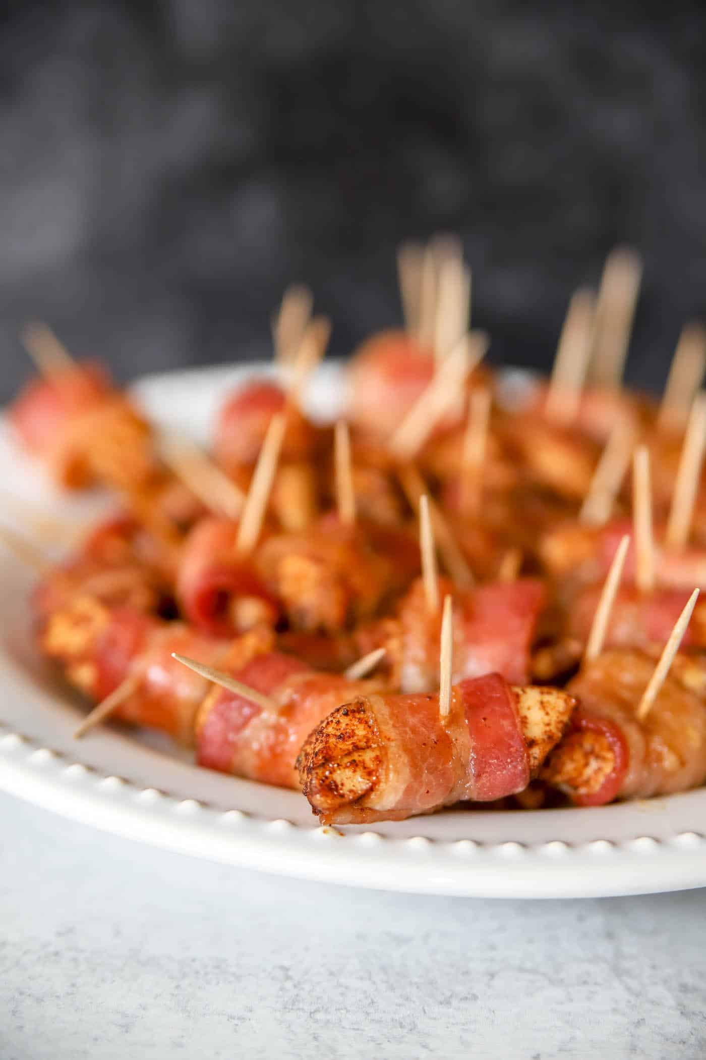 Bacon Wrapped Chicken Bites