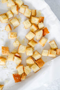 homemade croutons