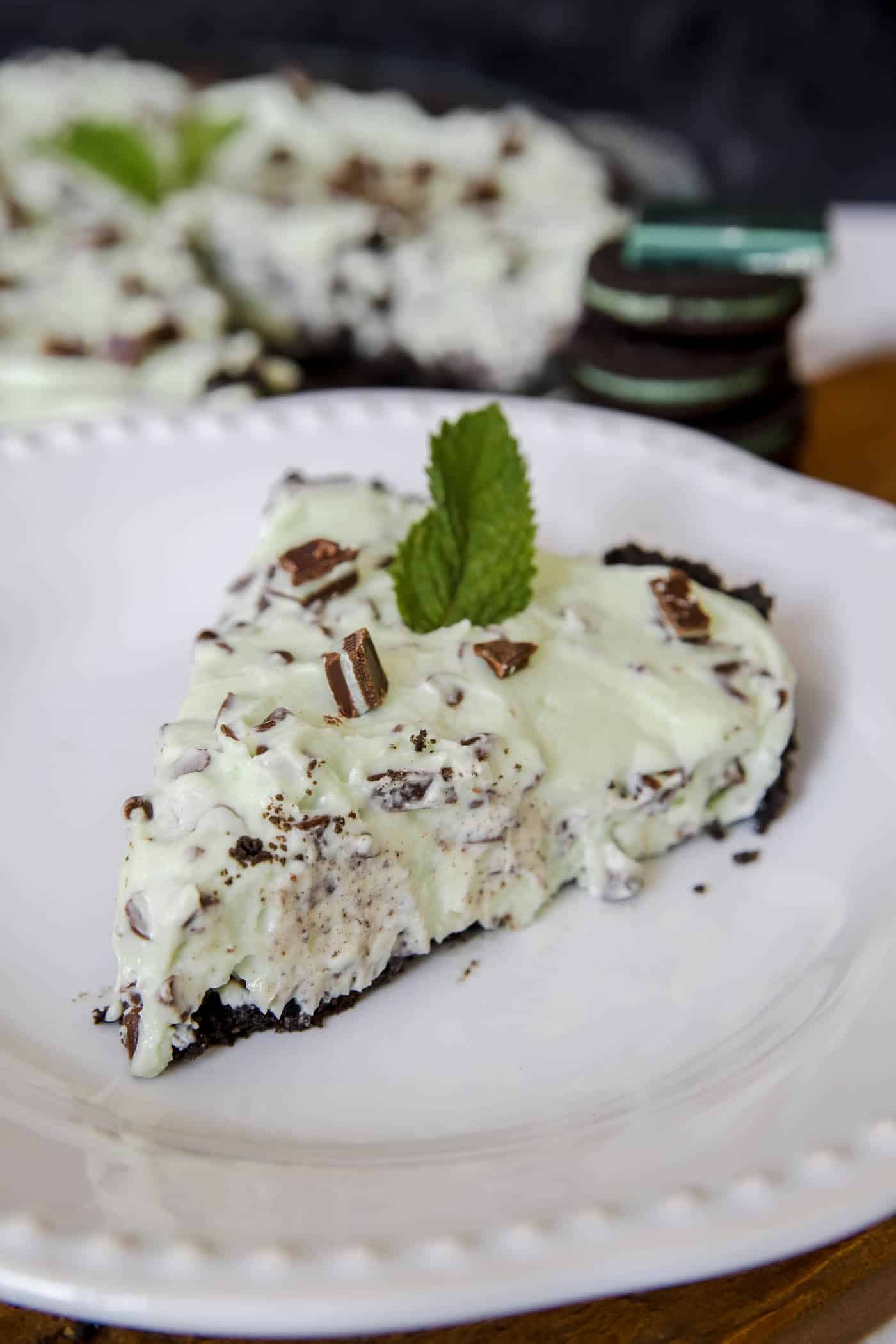 mint chocolate chip pie