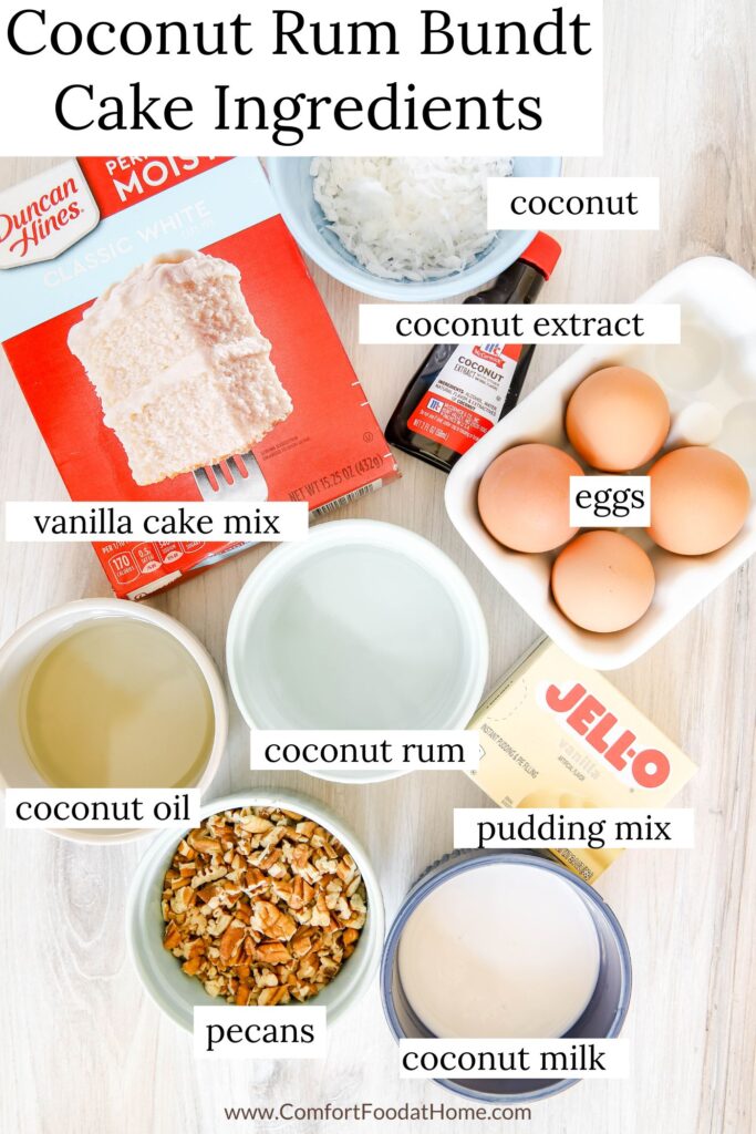 coconut rum cake ingredients