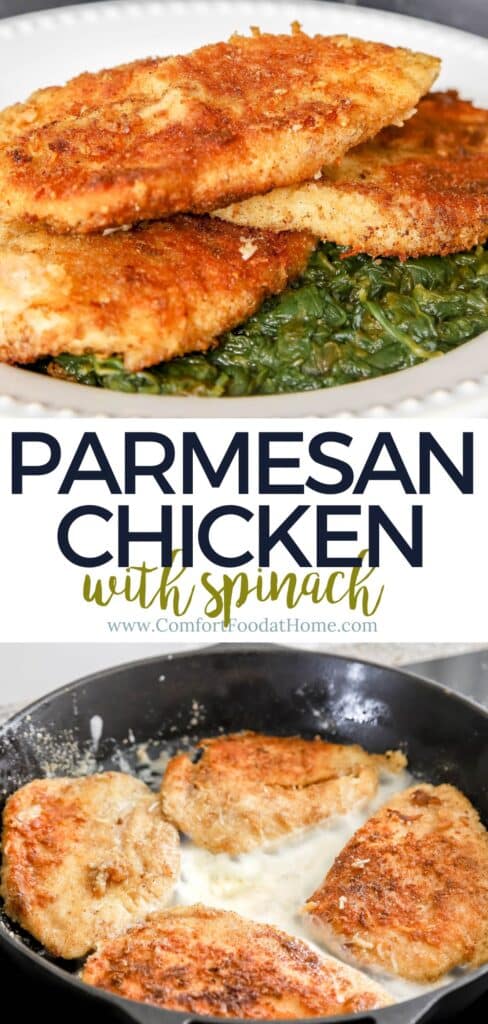 parmesan-crusted chicken with spinach