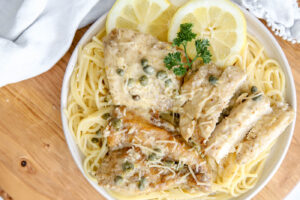 lemon chicken piccata with capers