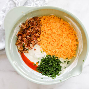 loaded baked potato dip ingredients