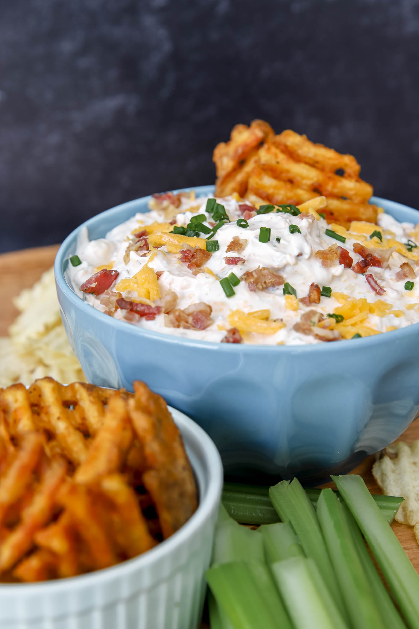 loaded baked potato dip