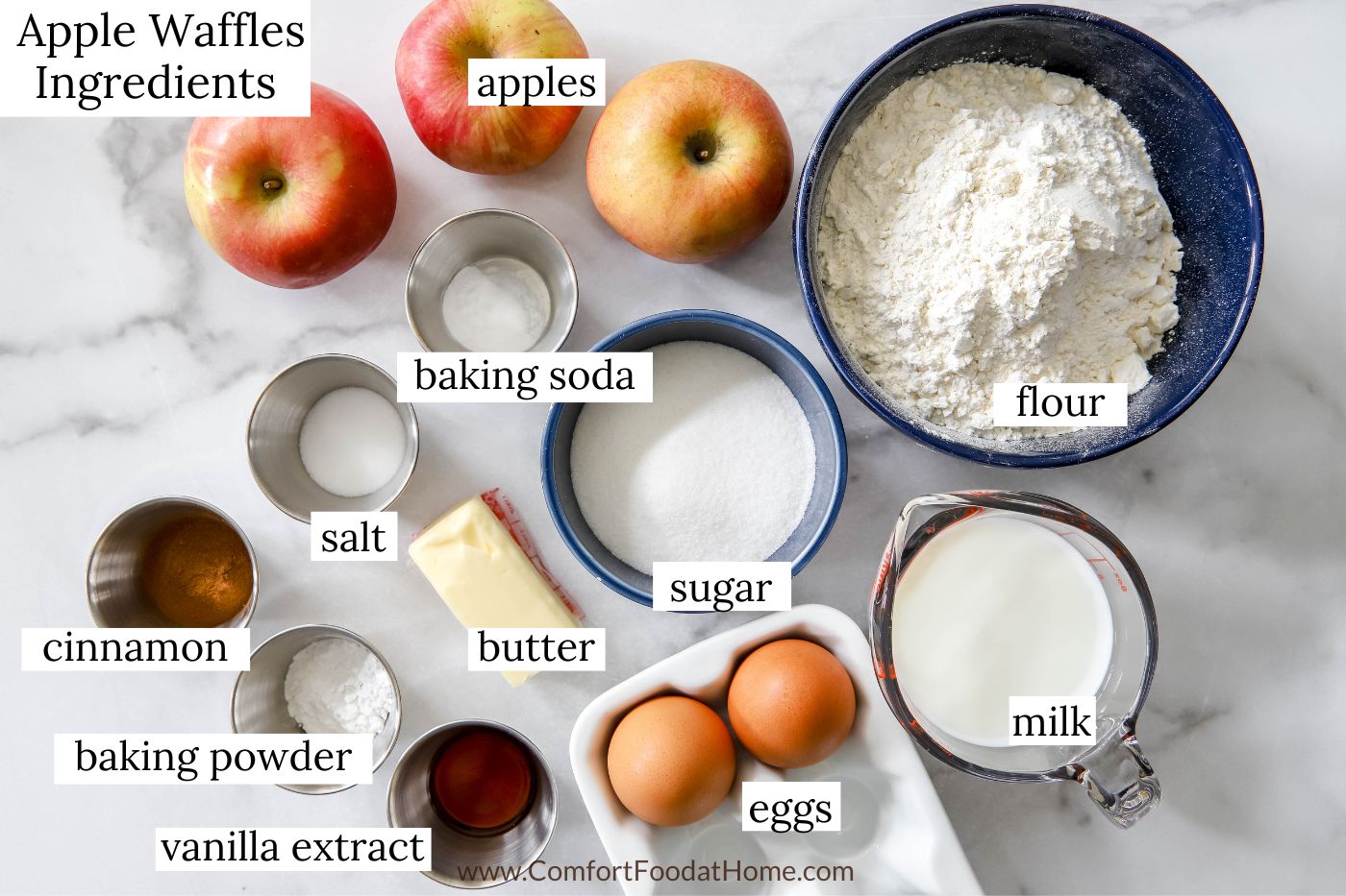 apple waffle ingredients