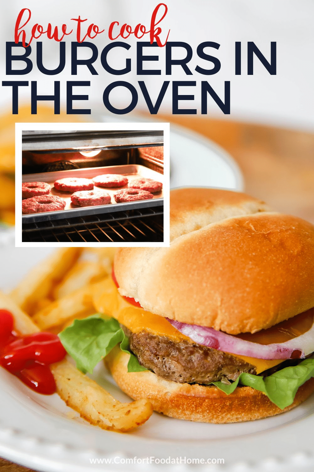 how to cook burgers in the oven