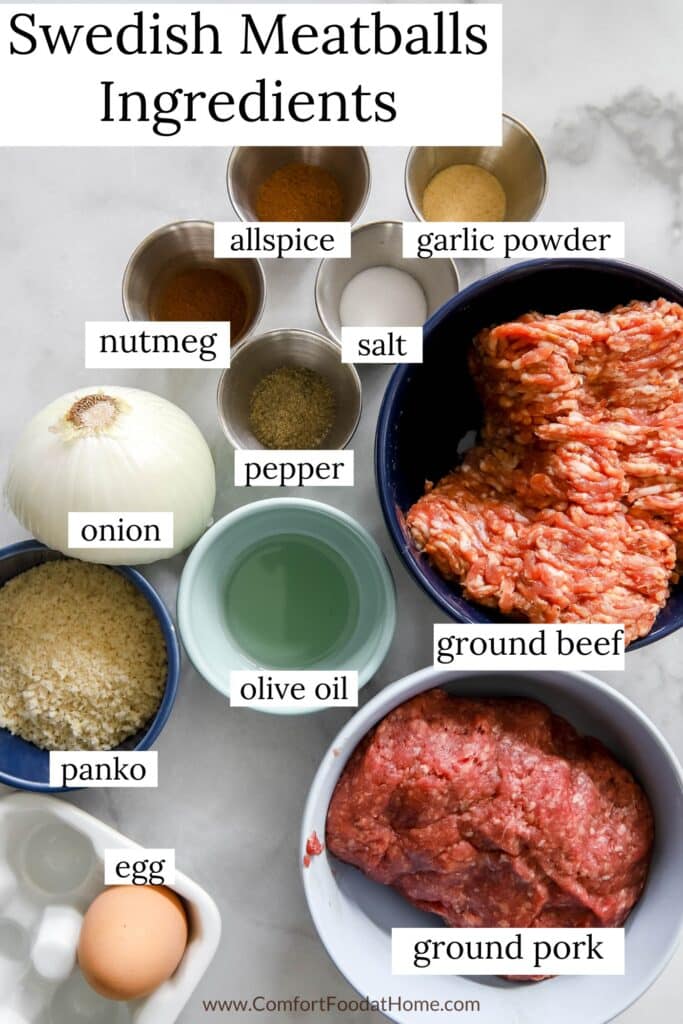 swedish meatballs ingredients