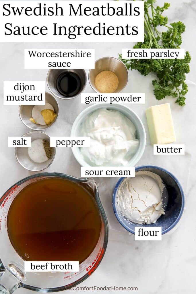 swedish meatballs sauce ingredients