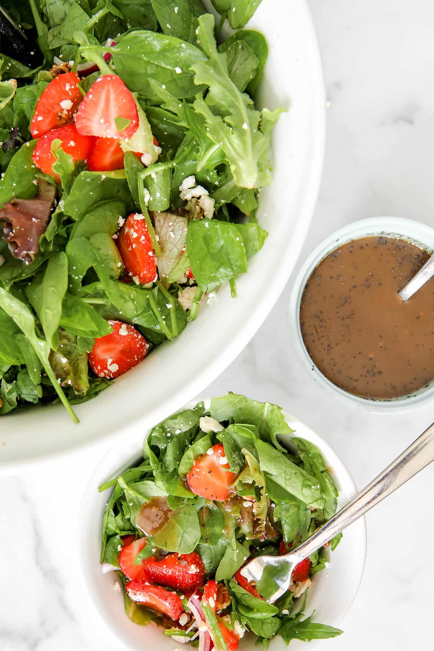 strawberry spinach salad