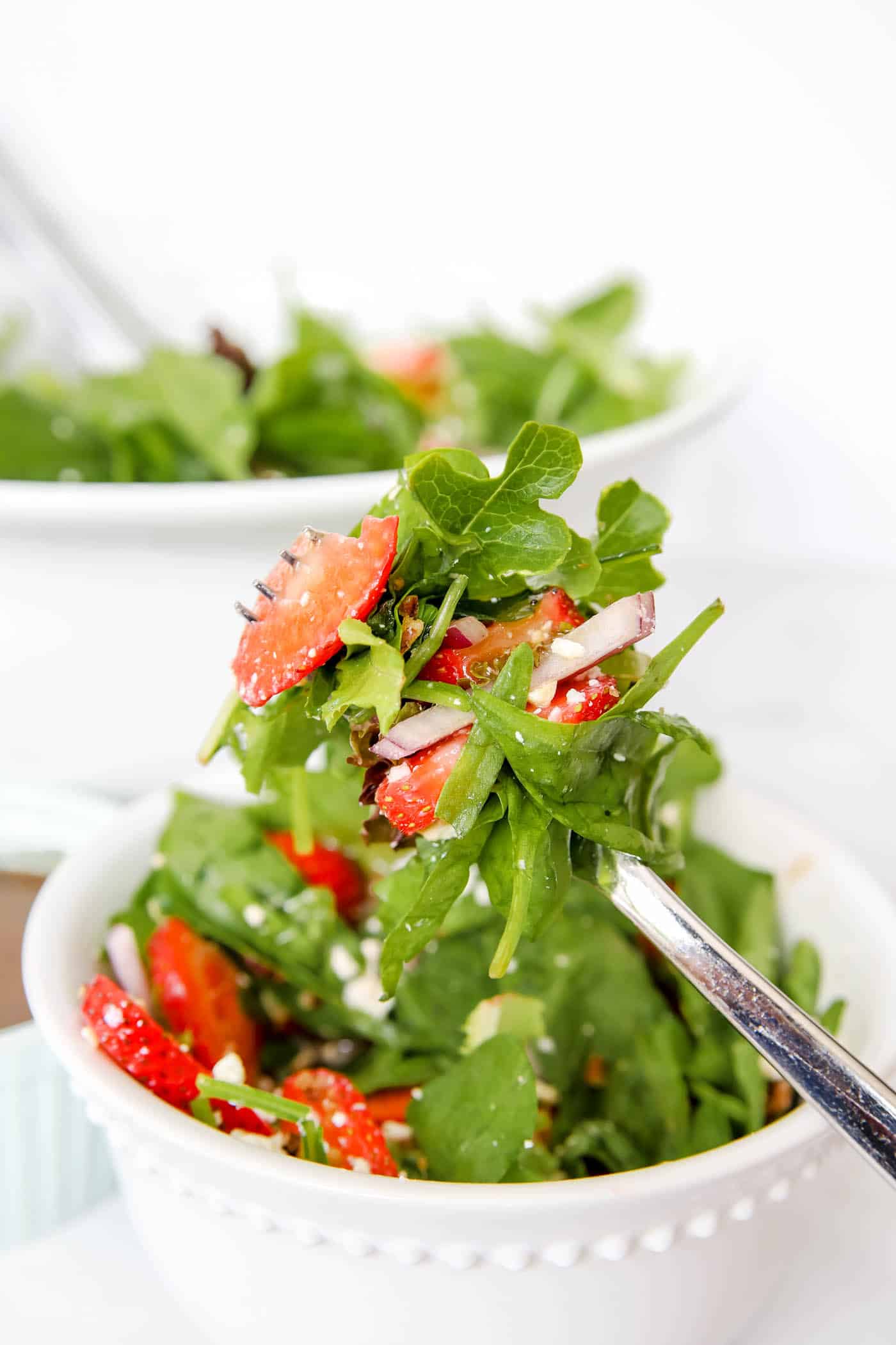 strawberry spinach salad