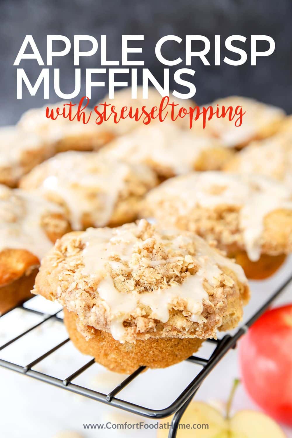 Apple Crisp Muffin with Streusel Topping