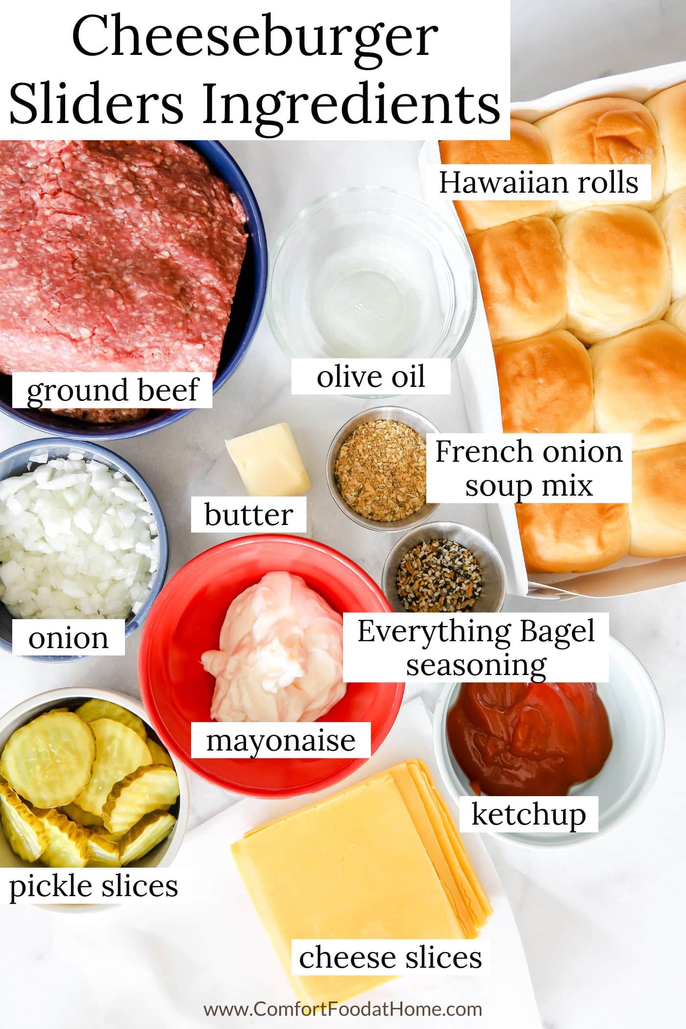 cheeseburger slider ingredients