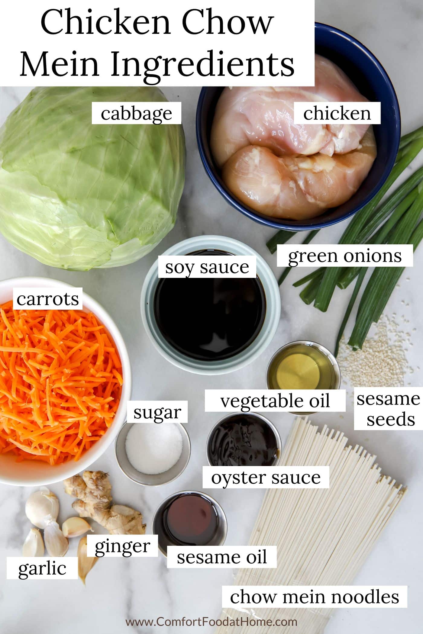 chicken chow mein ingredients