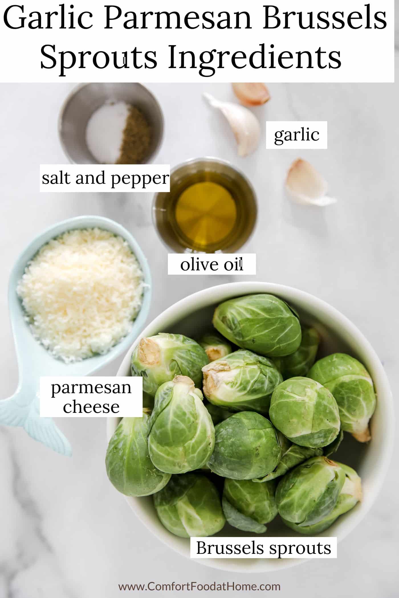 Garlic Parmesan Brussels Sprouts ingredients