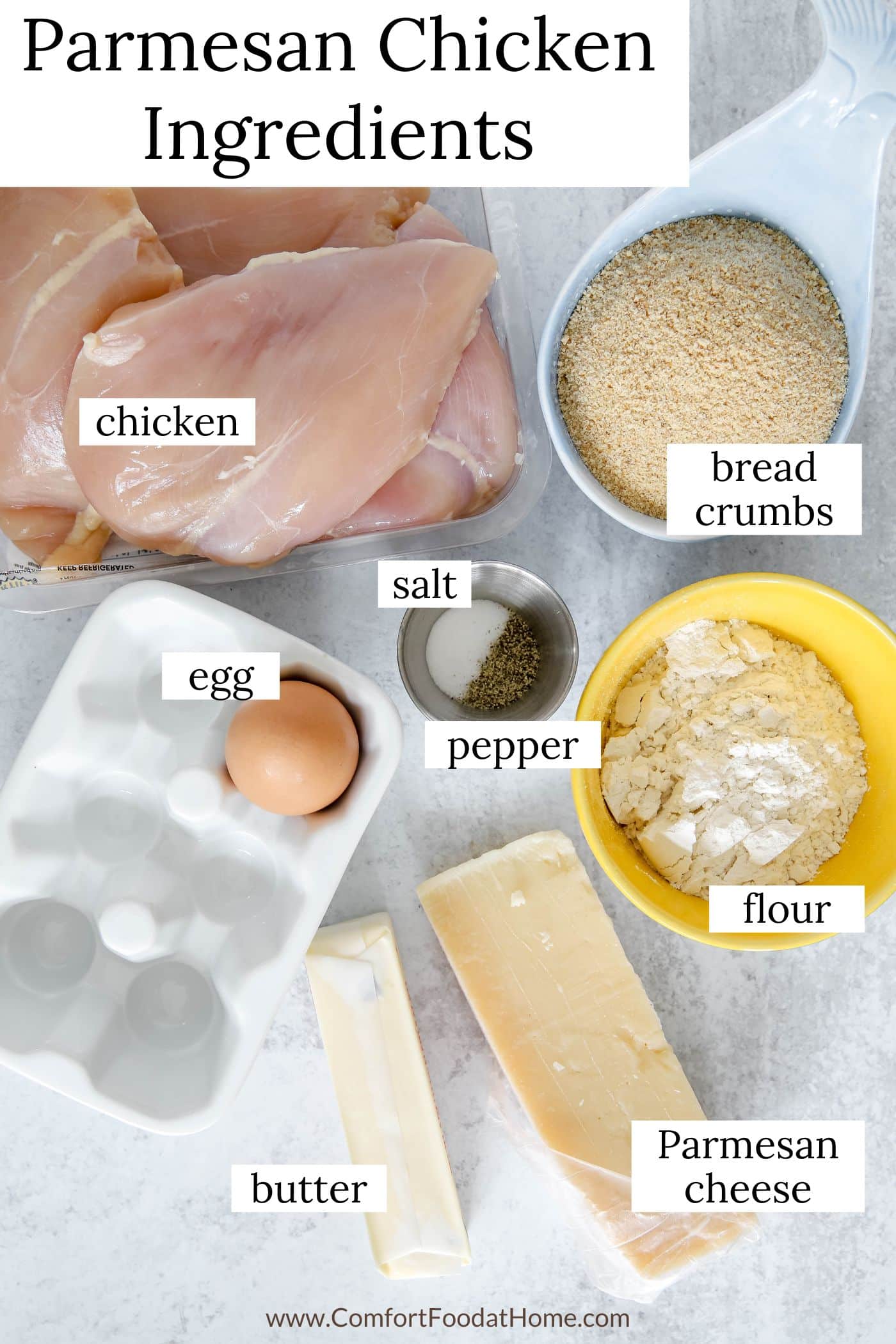 paremsan-crusted chicken ingredients