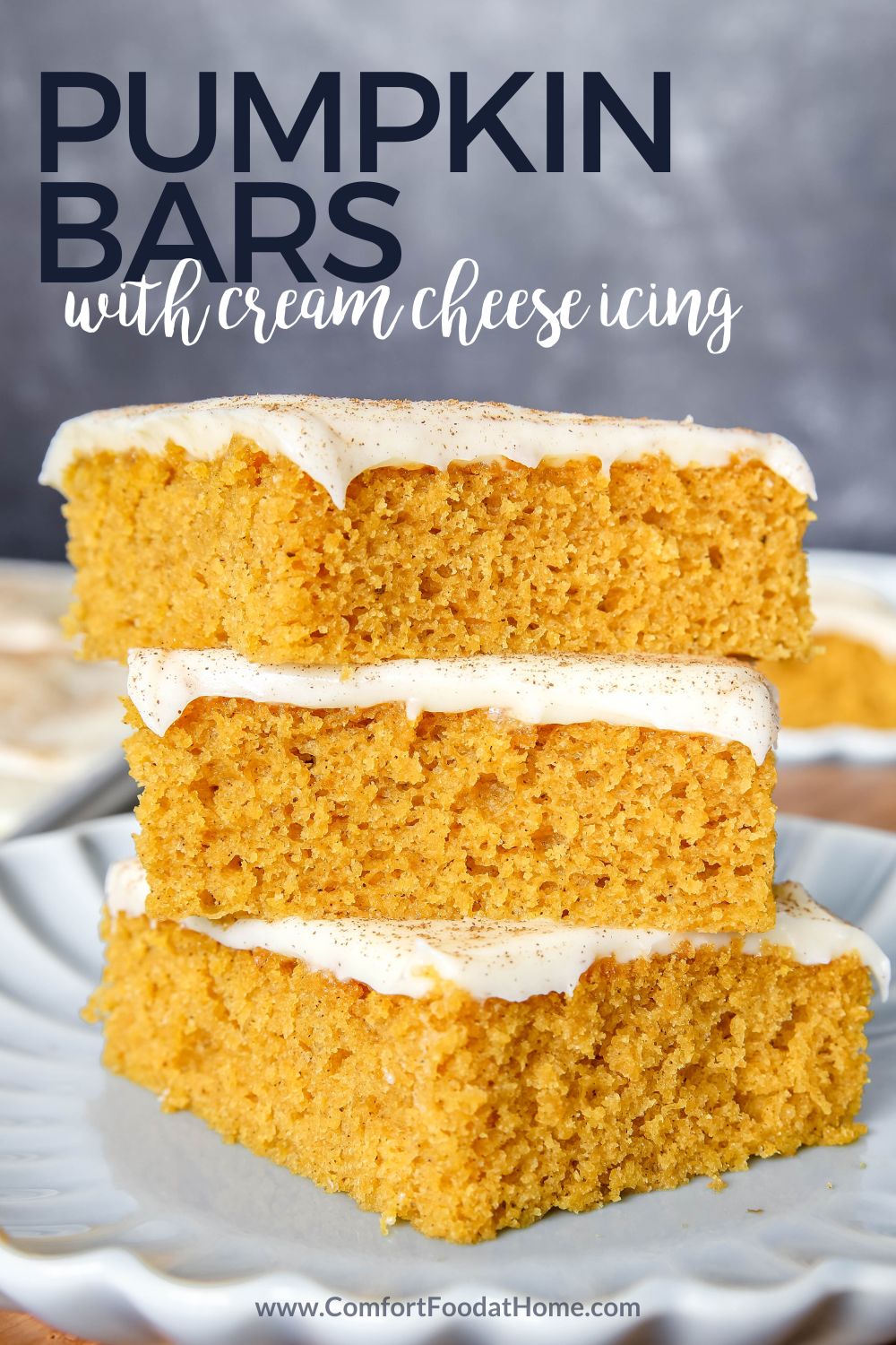 Pumpkin Bars with Cream Cheese Icing