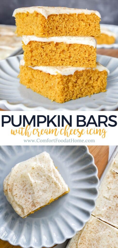 Pumpkin Bars with Cream Cheese Icing