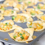 Cheesy Sausage Wonton Cups
